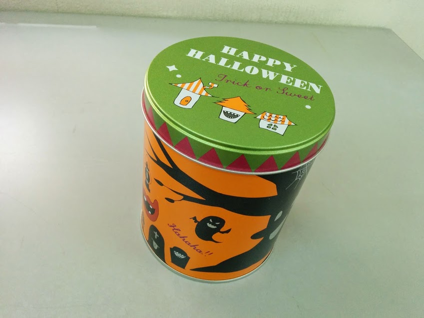 ハロウィン缶製作