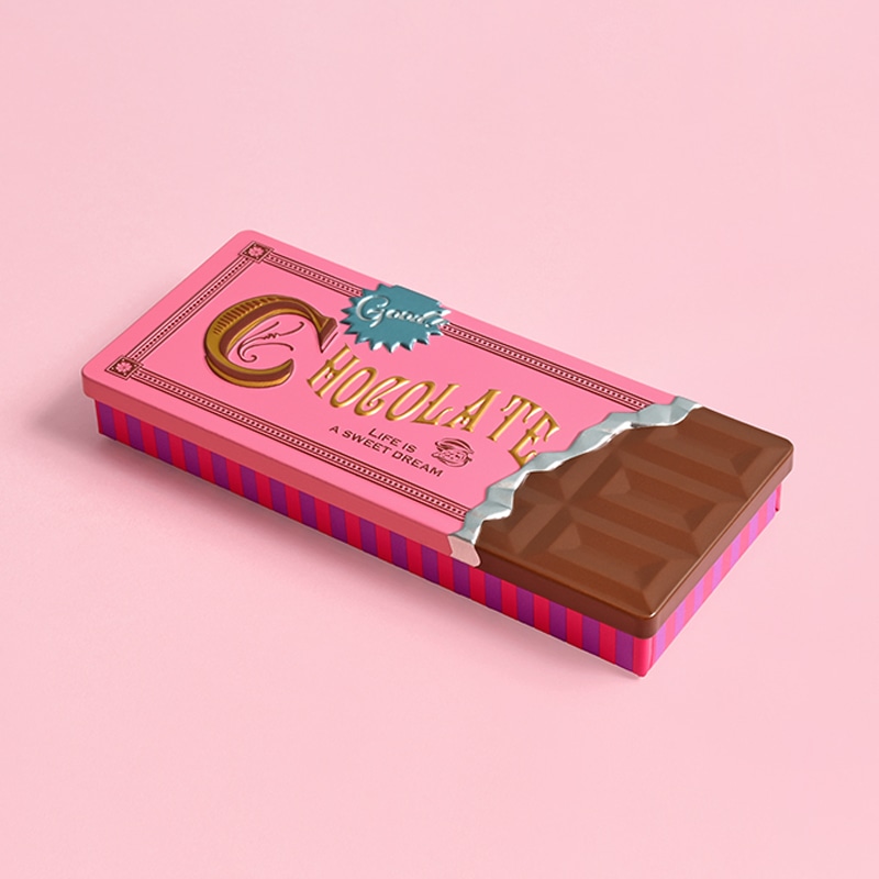 板チョコ缶 ミルク - お菓子のミカタ
