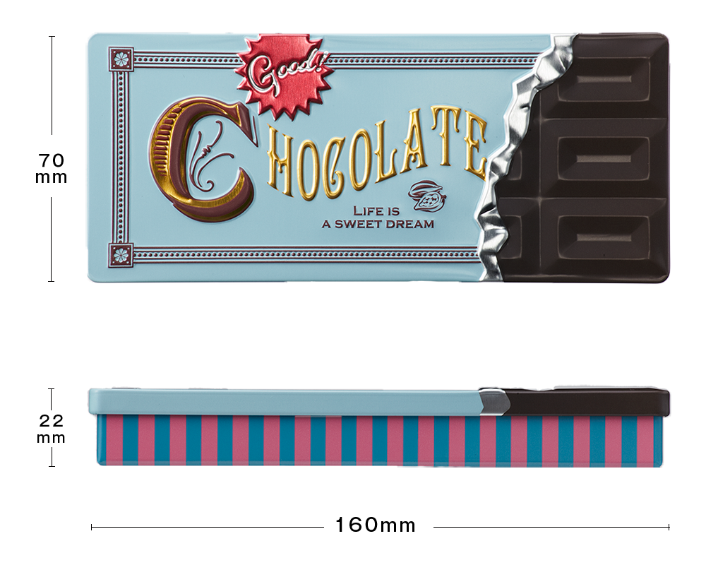 板チョコ缶 ビター