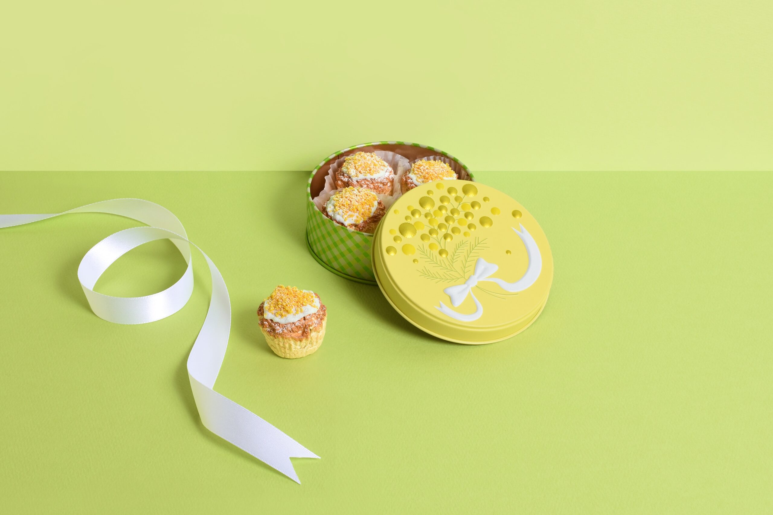 お菓子のミカタ ミモザ缶