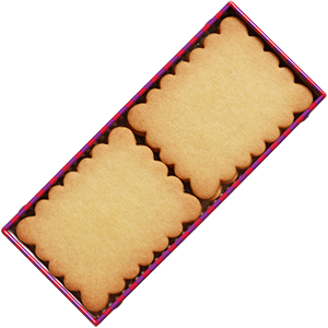 お菓子のミカタ 板チョコ缶 ルビー
