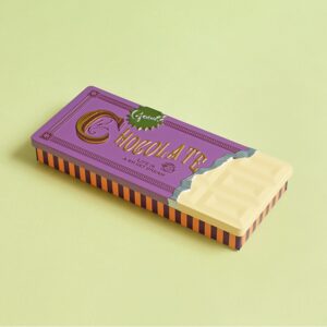 板チョコ缶 ホワイト