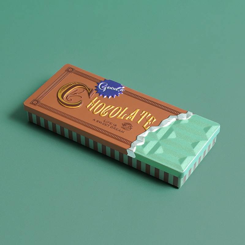 板チョコ缶 ミント - お菓子のミカタ